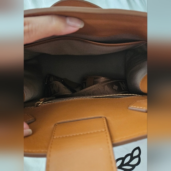 MCM Calfskin Ottomar Monogram Essential Bucket Bag - Picture 3 of 8